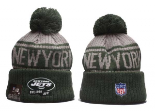 NFL New York Jets New Era Graphite Green 2022 Sideline Beanies Knit Hat 5013