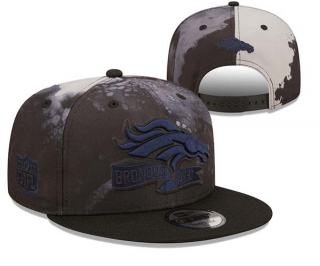 NFL Denver Broncos New Era Black Ink Dye 2022 Sideline 9FIFTY Snapback Hat 3038