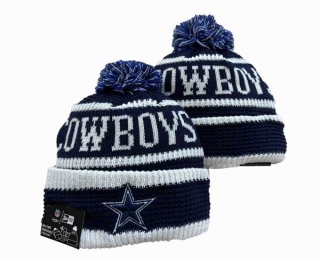 NFL Dallas Cowboys New Era 2022 Cold Weather Navy Cream Beanies Knit Hat 3056