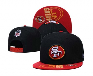 NFL San Francisco 49ers New Era Black Red 9FIFTY Snapback Hat 6035