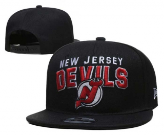 NHL New Jersey Devils New Era Black 9FIFTY Snapback Hats 3001