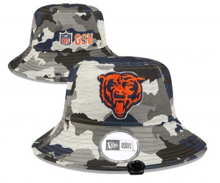 Wholesale NFL Chicago Bears New Era Embroidered Camo Bucket Hats 3003