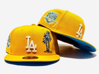 MLB Los Angeles Dodgers New Era Yellow 9FIFTY Snapback Cap 2155