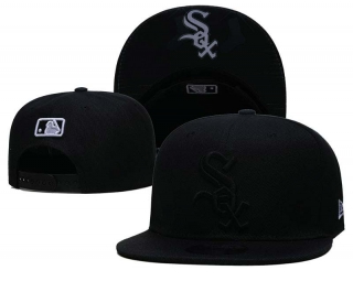 MLB Chicago White Sox New Era Black On Black 9FIFTY Snapback Hat 6029
