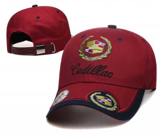 Wholesale Cheap Cadillac Red Black Baseball Snapback Cap 8002