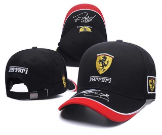 Wholesale Cheap Ferrari F1 Racing Team Black Baseball Snapback Cap 8003