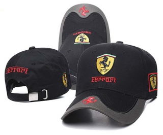 Wholesale Cheap Ferrari F1 Racing Team Black Baseball Snapback Cap 8004