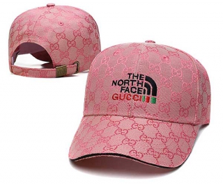 Wholesale The North Face X GUCCI Pink Adjustable Hats 7004