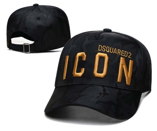 Wholesale Dsquared2 Icon Black Gold Baseball Adjustable Cap 7005