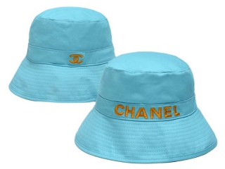 Wholesale Chanel Aqua Bucket Embroidered Hat 7001