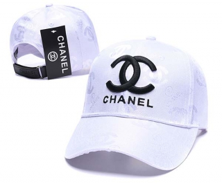 Wholesale Chanel White Baseball Adjustable Hat 7038