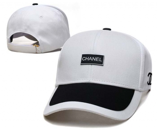 Wholesale Chanel White Black Baseball Adjustable Hat 7040