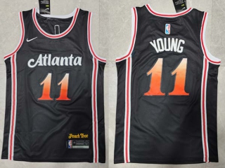 Men's NBA Atlanta Hawks Trae Young 22-23 Nike Black City Edition Jersey