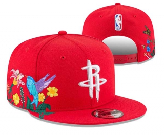 NBA Houston Rockets New Era Red Flower 9FIFTY Snapback Hat 3016