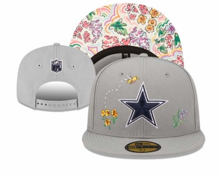 NFL Dallas Cowboys Watercolor Floral Gray New Era 9FIFTY Snapback Hat 3075