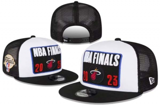 NBA Miami Heat New Era White Black 2023 Eastern Conference Champions Locker Room 9FIFTY Snapback Hat 8004