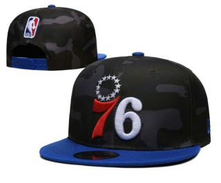 NBA Philadelphia 76ers New Era Black Royal Lifestyle Camo 9FIFTY Snapback Hat 6008