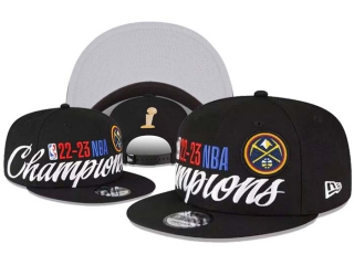 Denver Nuggets New Era Black 2023 NBA Finals Champions Locker Room 9FIFTY Snapback Hat 8005