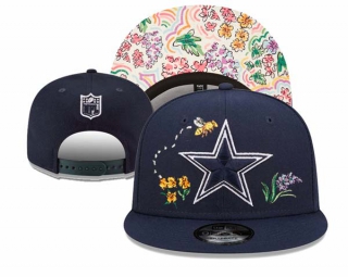 NFL Dallas Cowboys Watercolor Floral Navy New Era 9FIFTY Snapback Hat 3079