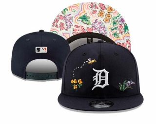 Detroit Tigers Watercolor Floral Navy New Era 9FIFTY Snapback Hat 3013