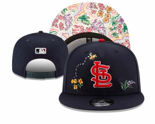 St. Louis Cardinals Watercolor Floral Navy New Era 9FIFTY Snapback Hat 3019