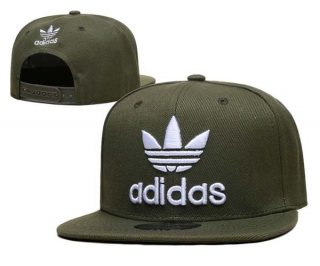 Adidas Classic Trefoil Snapbacks Hats Olive Green White 5Hats 2085