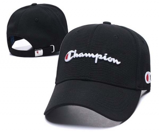 Champion Curved Brim Adjustable Strapback Caps Black 5Hats 2012