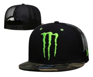 Monster Energy New Era Trucker 9FIFTY Snapback Hats Black Camo Wholesale 5Hats 2022