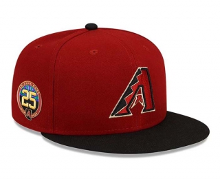 MLB Arizona Diamondbacks New Era Red Black 25th Anniversary 9FIFTY Snapback Hat 2014
