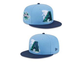 MLB Arizona Diamondbacks New Era Sky Blue Navy World Champions 9FIFTY Snapback Hat 2015