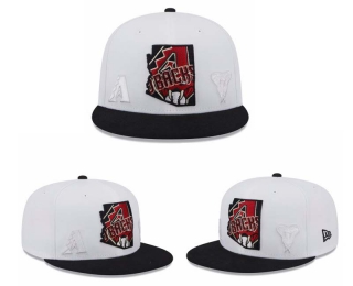 MLB Arizona Diamondbacks New Era White Black State 9FIFTY Snapback Hat 2016