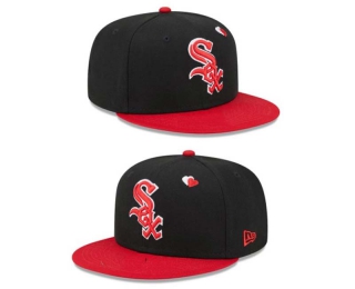 MLB Chicago White Sox New Era Black Red Heart Eyes 9FIFTY Snapback Hat 2034