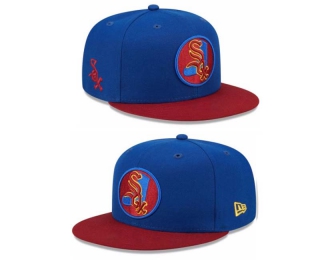 MLB Chicago White Sox New Era Royal Red Alternate Logo Primary Jewel Gold Undervisor 9FIFTY Snapback Hat 2042