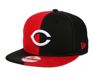 MLB Cincinnati Reds New Era Black Red 9FIFTY Snapback Hat 2011