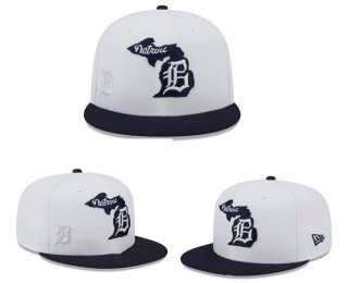 MLB Detroit Tigers New Era White Black State 9FIFTY Snapback Hat 2018