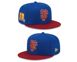 MLB San Francisco Giants New Era Royal Red Alternate Logo Primary Jewel Gold Undervisor 9FIFTY Snapback Hat 2018
