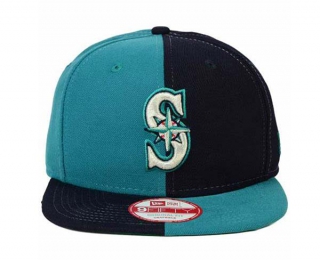 MLB Seattle Mariners New Era Aqua Navy 9FIFTY Snapback Hat 2012