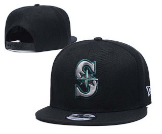MLB Seattle Mariners New Era Black 9FIFTY Snapback Hat 2013