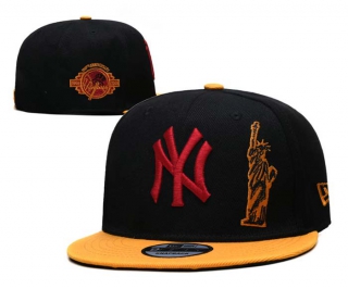 MLB New York Yankees New Era Black Orange Anniversary 9FIFTY Snapback Hat 2174