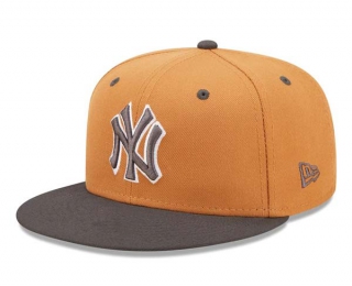 MLB New York Yankees New Era Brown Charcoal Two-Tone Color Pack 9FIFTY Snapback Hat 2181
