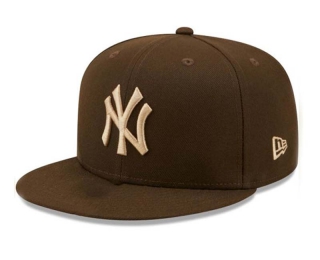 MLB New York Yankees New Era Brown Gold Logo 9FIFTY Snapback Hat 2182