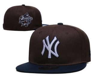 MLB New York Yankees New Era Brown Navy 1999 World Series 9FIFTY Snapback Hat 2183