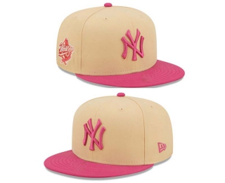 MLB New York Yankees New Era Orange Pink 1999 World Series 9FIFTY Snapback Hat 2210