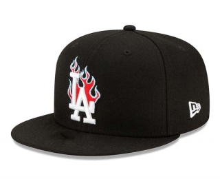 MLB Los Angeles Dodgers New Era Black 9FIFTY Snapback Hat 2174