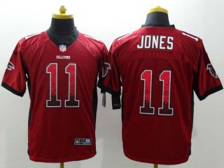 Men's Atlanta Falcons #11 Julio Jones Red Alternate Stitched NFL Limited Rush Drift Fashion Jersey