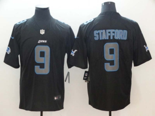 Men's Detroit Lions #9 Matthew Stafford Black Stitched NFL Limited Jersey