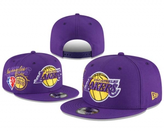 NBA Los Angeles Lakers New Era Purple 75th Anniversary 9FIFTY Snapback Hat 8050