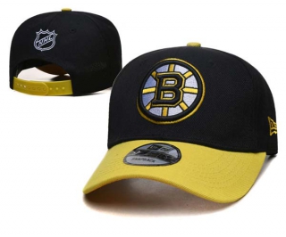 NHL Boston Bruins New Era Black Gold 9FIFTY Snapback Hat 2001