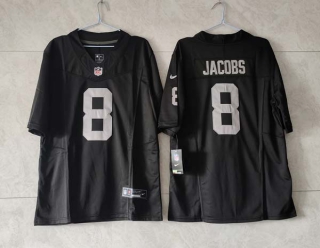 Men's Las Vegas Raiders #8 Josh Jacobs Black 2023 F.U.S.E. Vapor Untouchable Limited Stitched Football Jersey