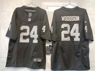 Men's Las Vegas Raiders #24 Charles Woodson Black 2023 F.U.S.E. Vapor Untouchable Limited Stitched Football Jersey